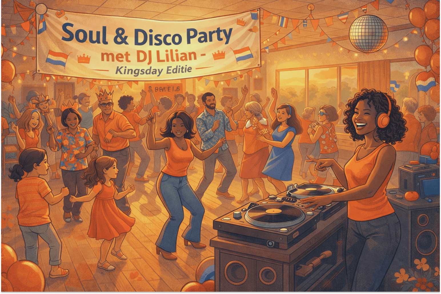 Soul & Disco Party met DJ Lilian | Kings Day Editie